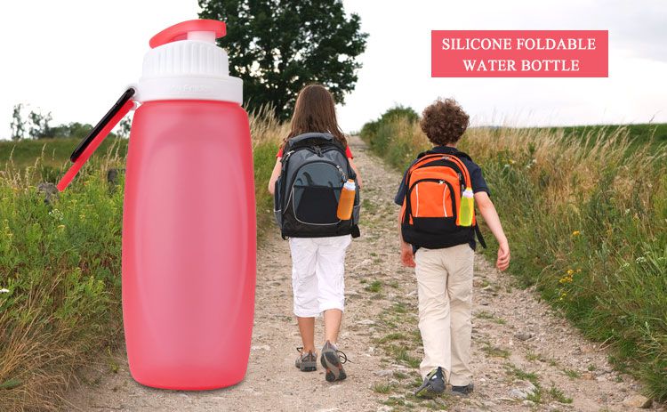Bpa free silicone collapsible water bottle wholesale