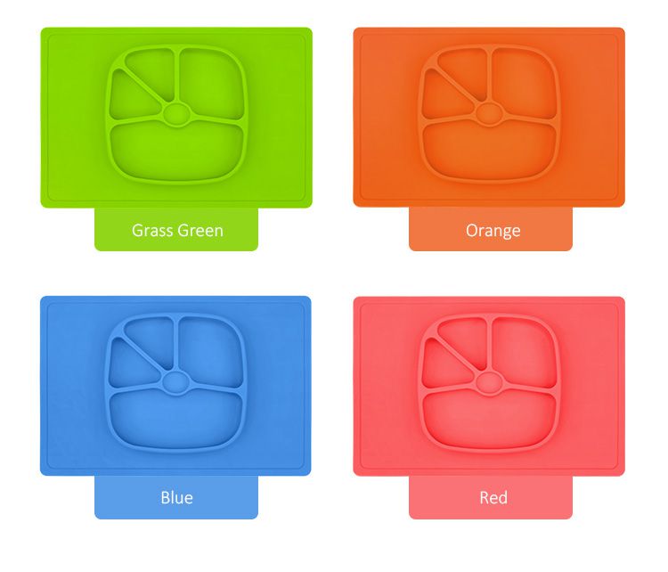  One-piece silicone placemat