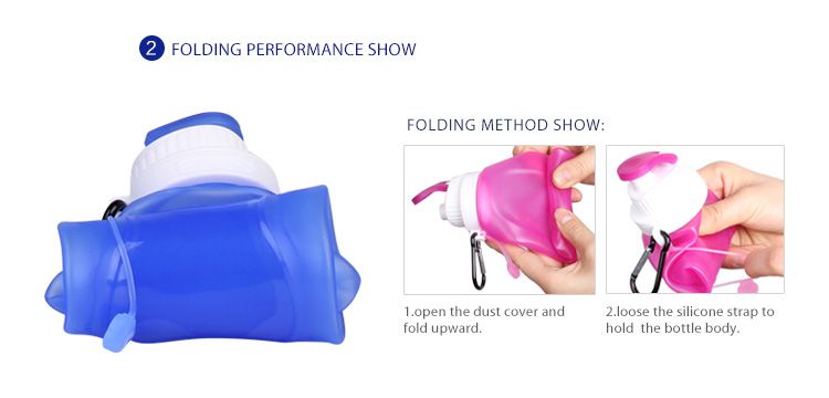 Silicone Sport Collapsible Water bottle