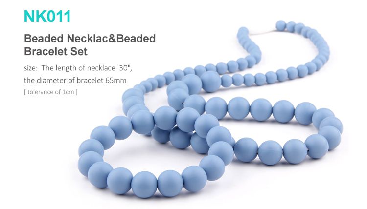 BPA free & phthalates free - a stylish teething necklace for mom silicone