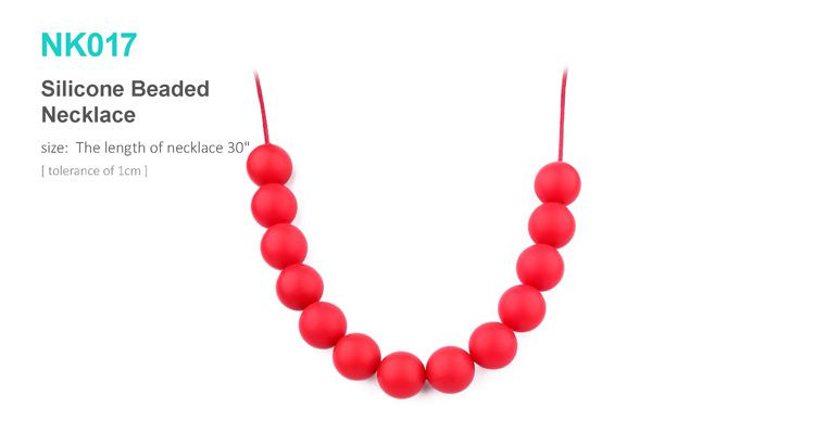 Food grade teething necklace silicone are safe for baby