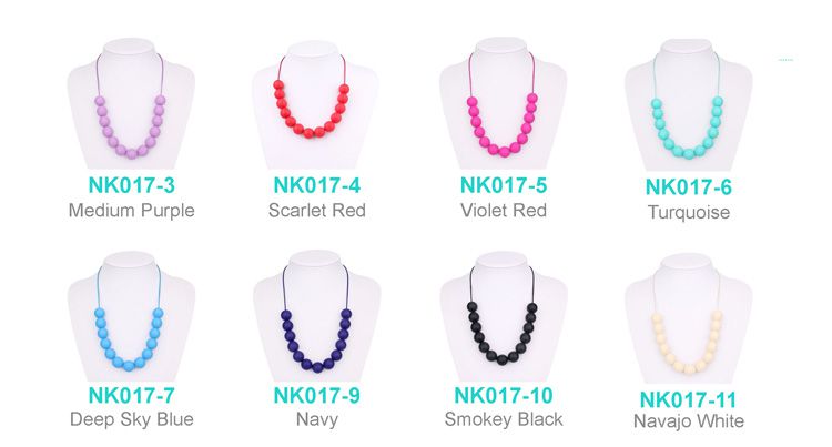 teething necklace silicone 