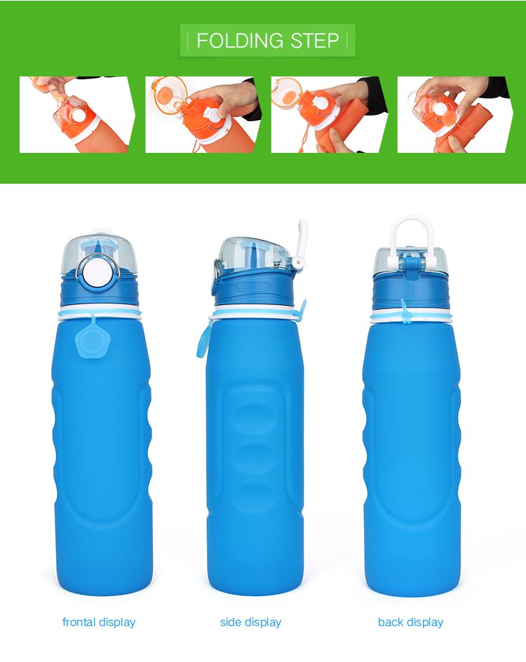 silicone collapsed water bottle