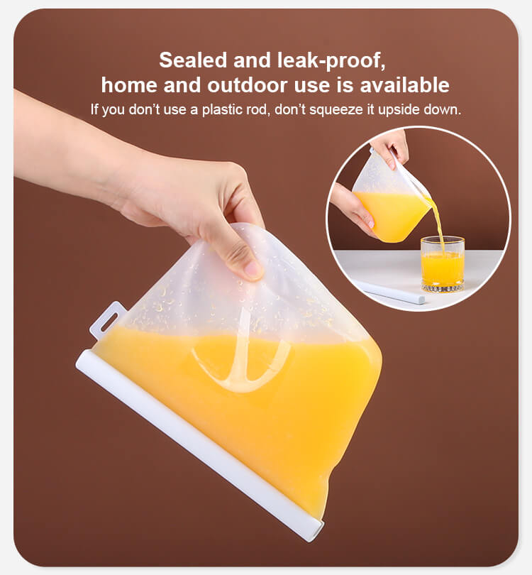 Leak proof silicone bag Leak proof silicone bag