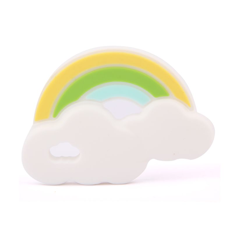 Silicone teething toys | rainbow teether