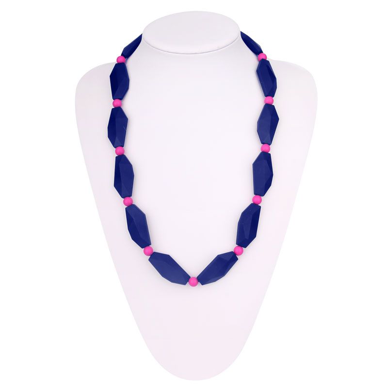 silicone bead teething necklace