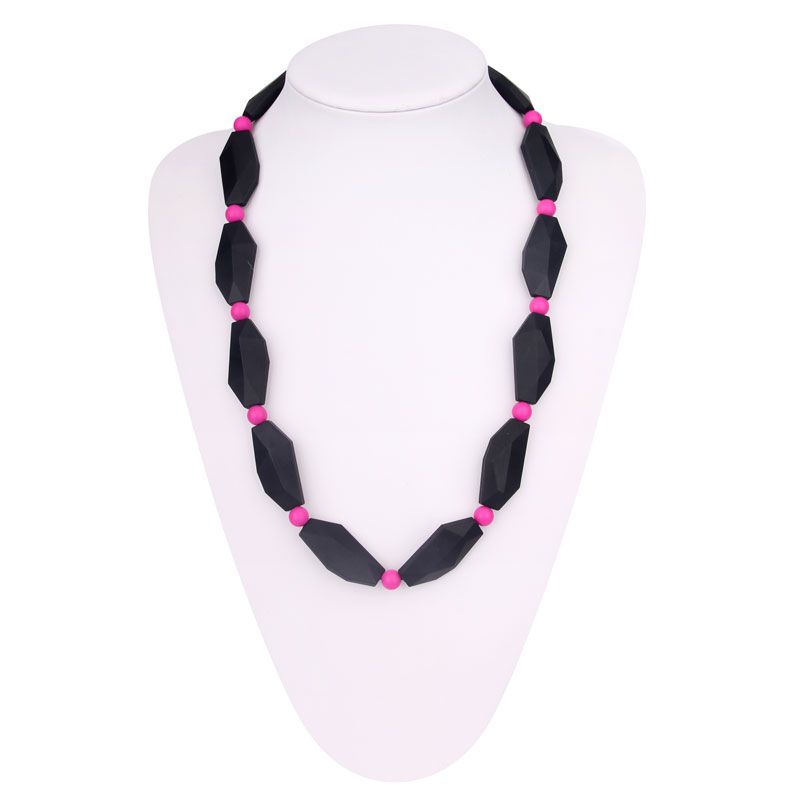 silicone bead teething necklace