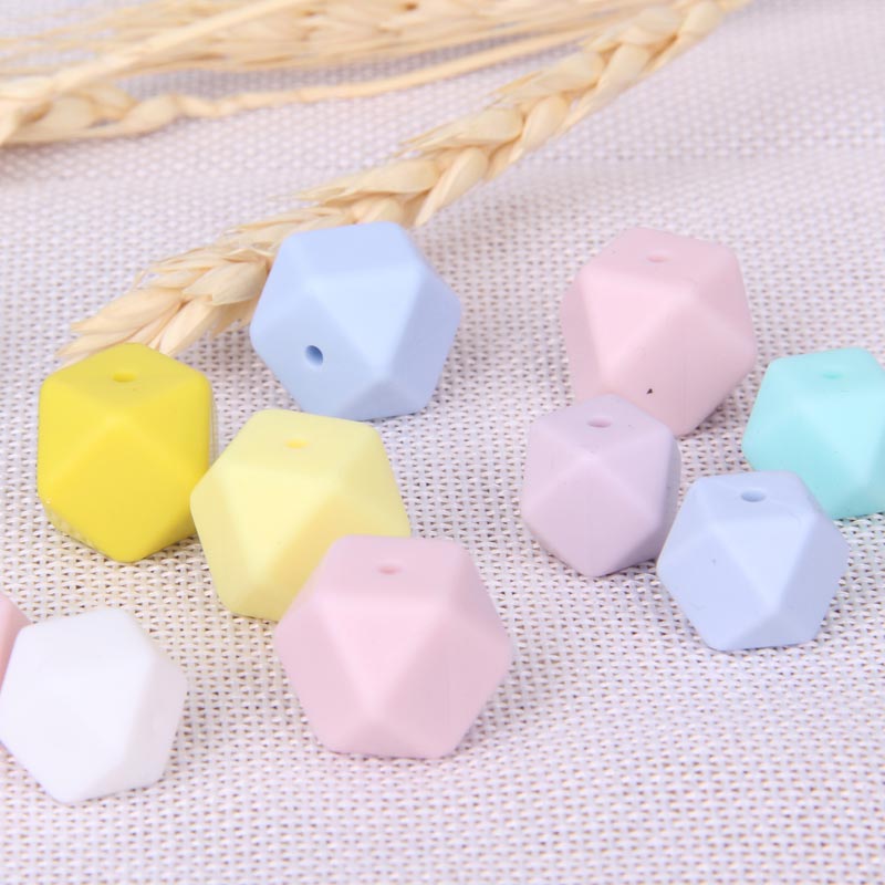 hexagon silicone beads