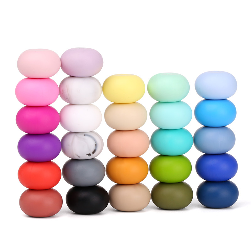 silicone teething beads bulk