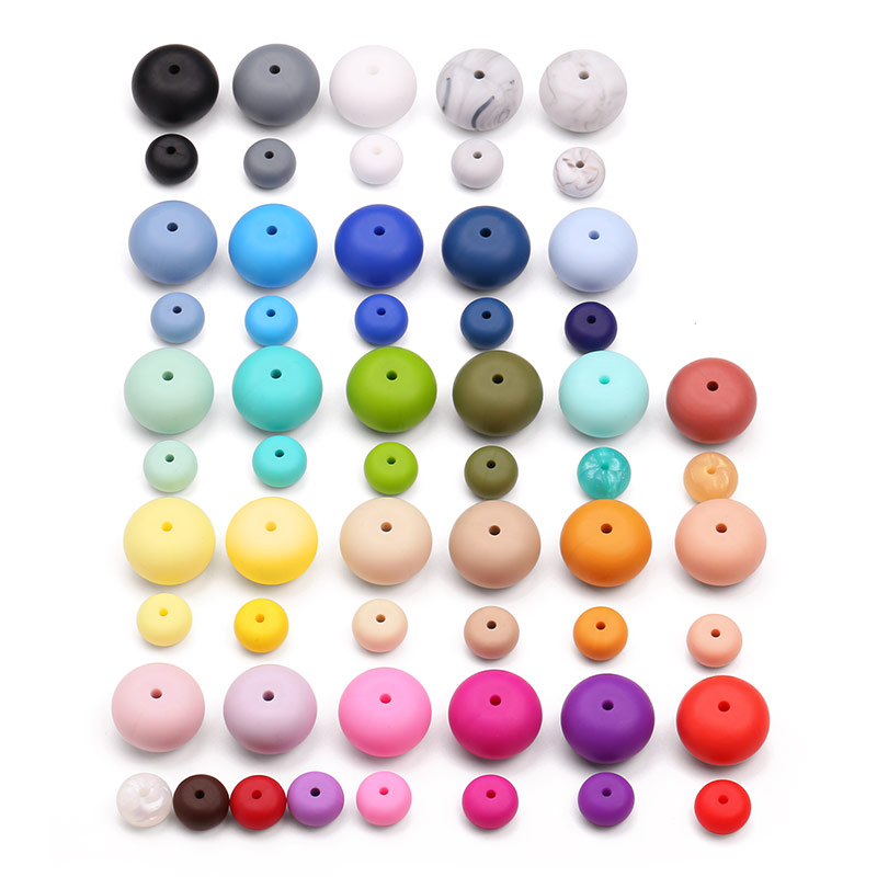 silicone teething beads bulk