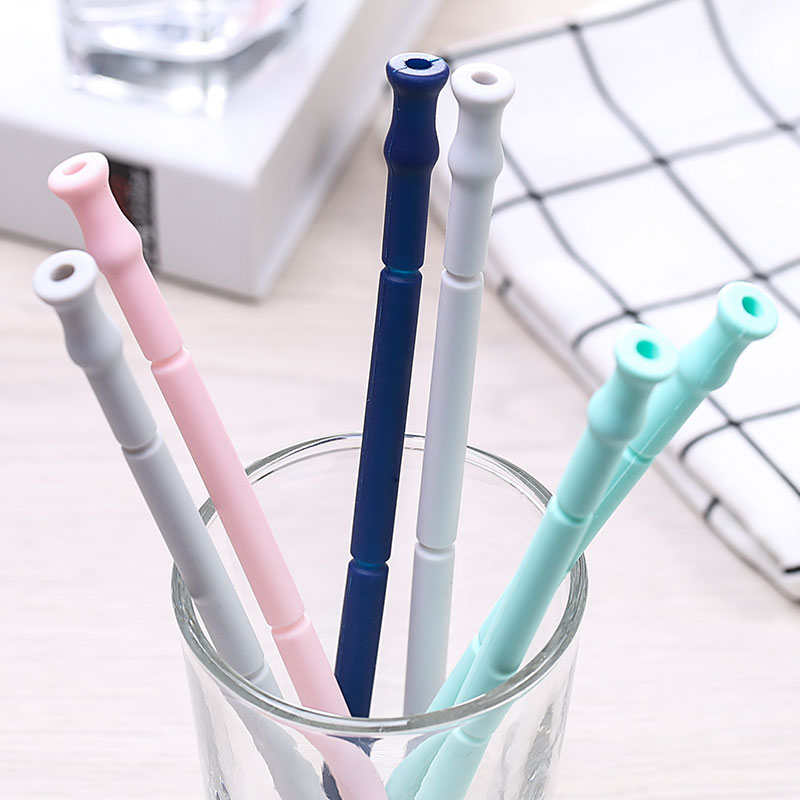 silicone drinking straws