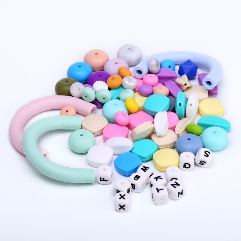 silicone baby beads