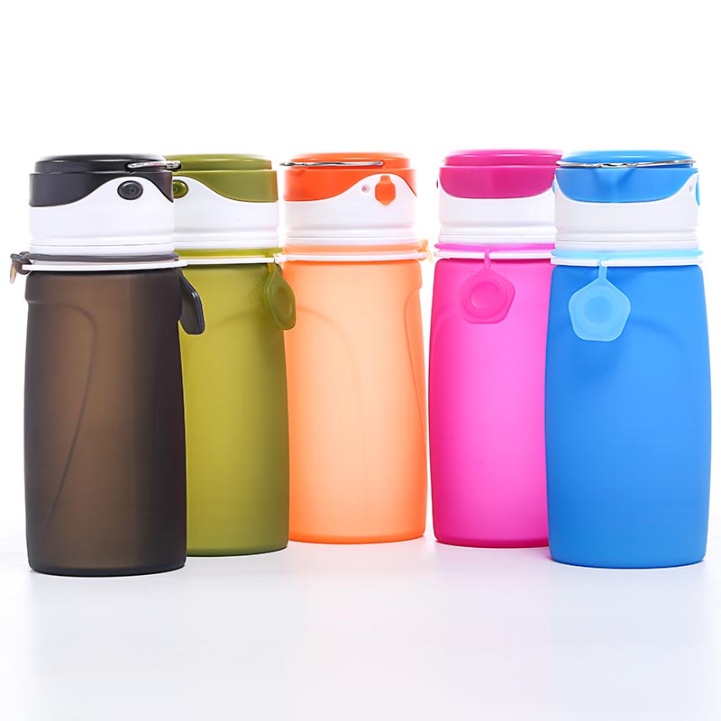 Led water bottle wholesale, collapsible bottles with lights in them