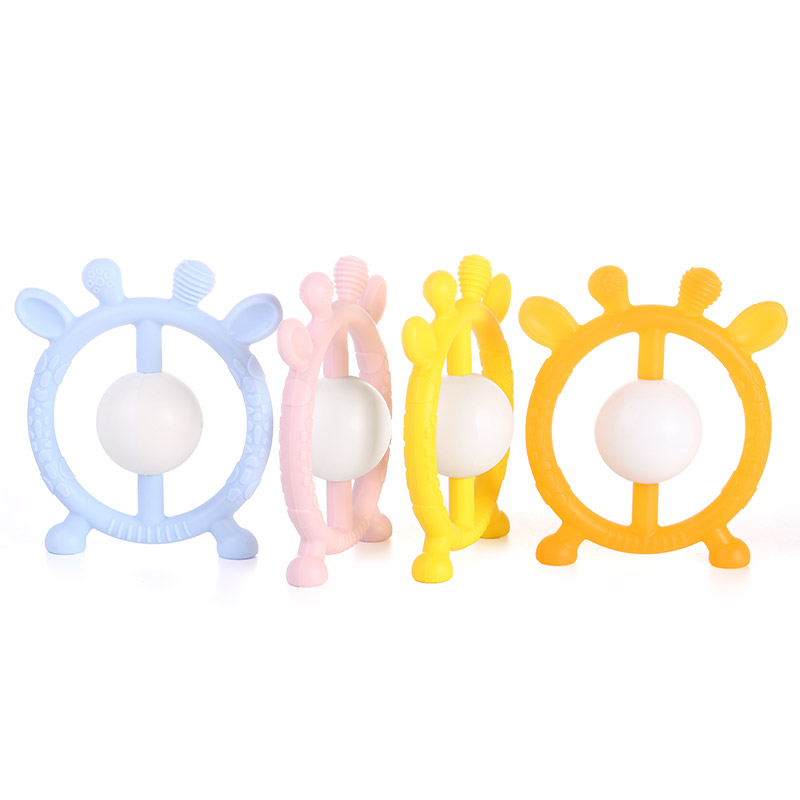 silicone baby rattle toys