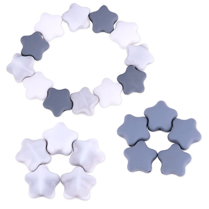 silicone beads star