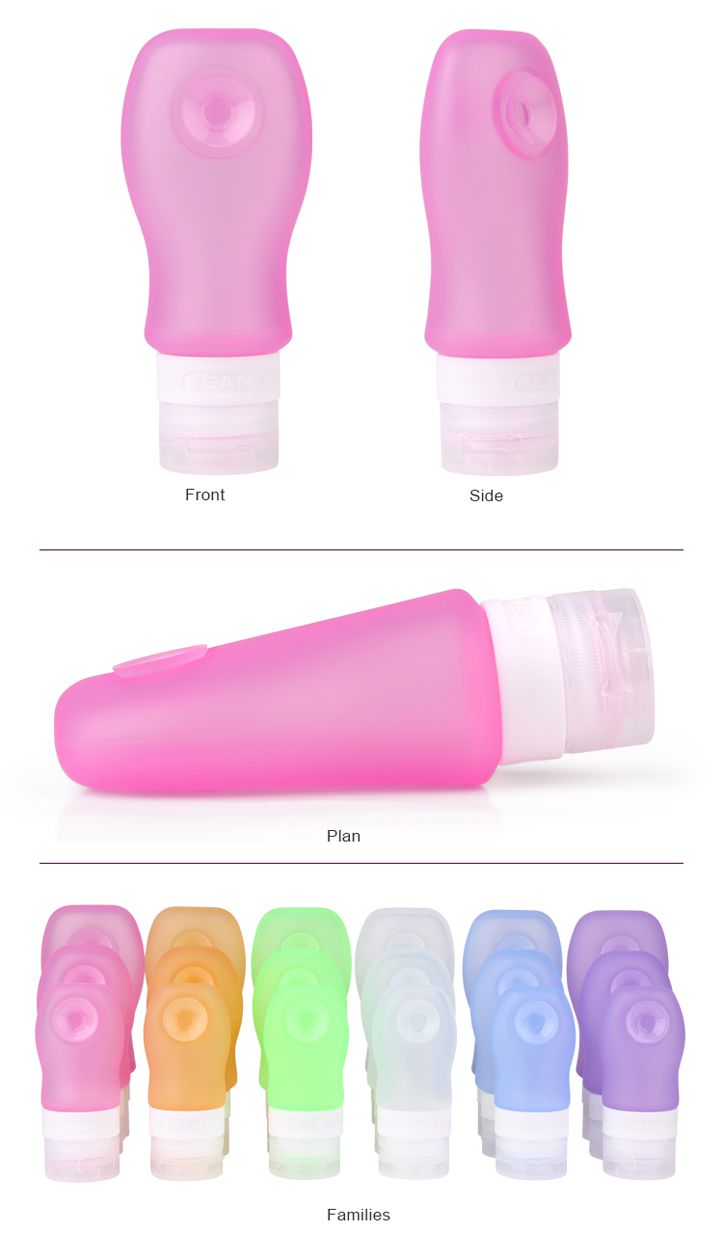 TSA approved silicone travel bottles