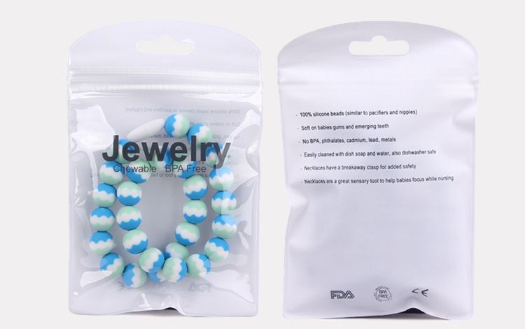 Silicone teething jewellery Free opp packing
