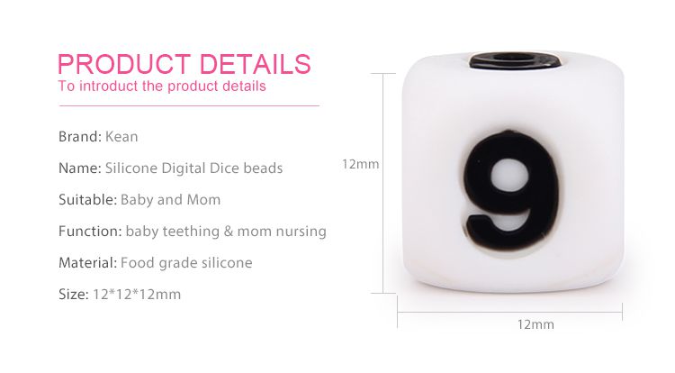 silicone beads for teething