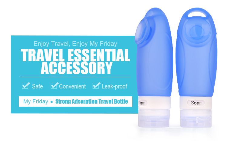 leak proof Air silicone travel bottle set wholesale
