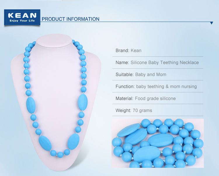 Silicone nursing necklace