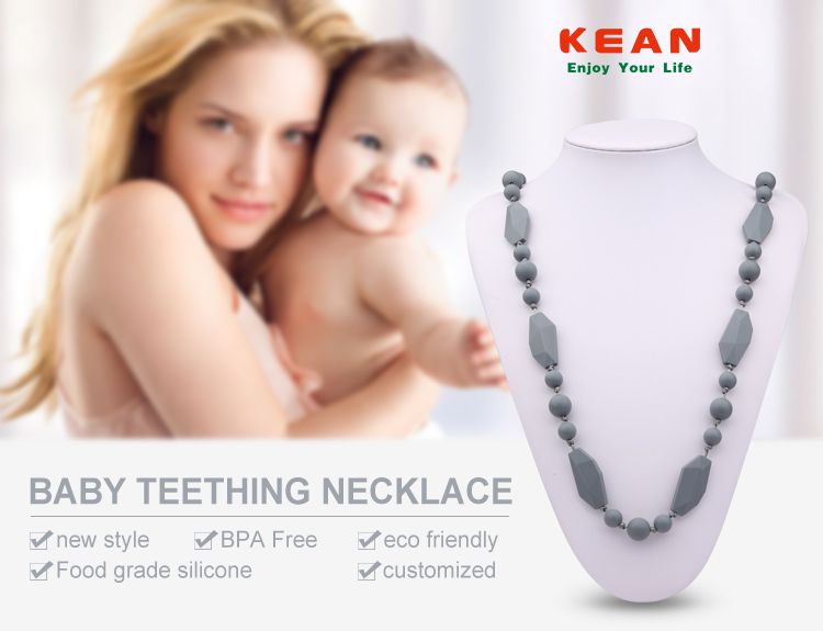 Silicone teething jewellery wholesale, safe silicone jewellery  for mums