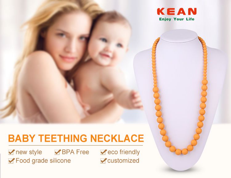 Silicone Nursing Necklace for mom, colorful nursing necklace