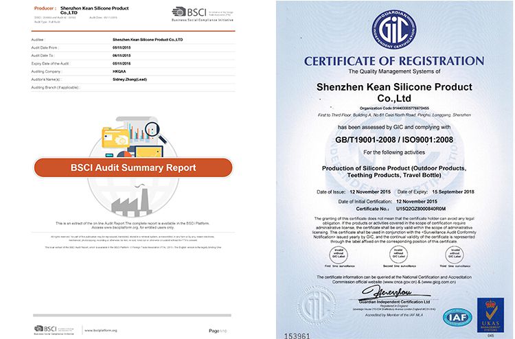 iso and bsci certificate
