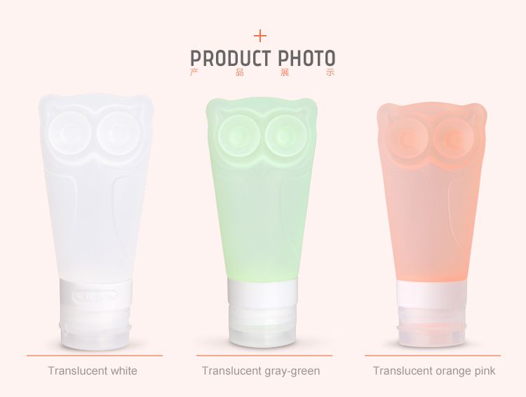 Silicone travel bottles