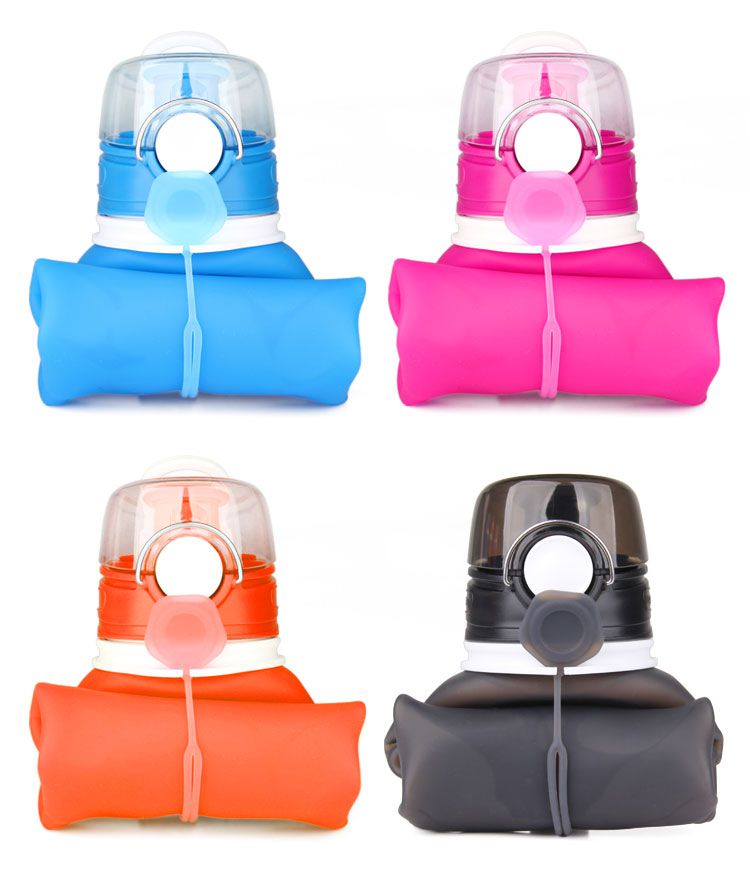 Silicone foldable water bottle