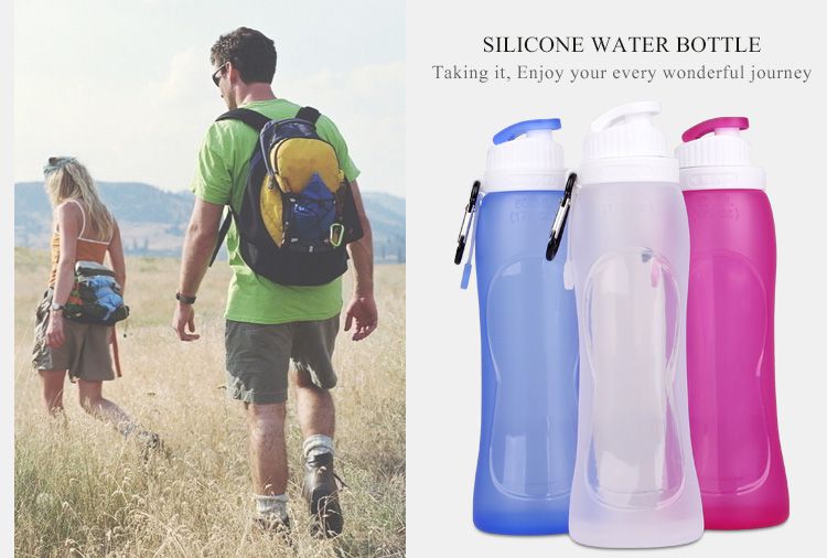 Foldable water bottle bpa free, non-toxic safe water bottles wholesale