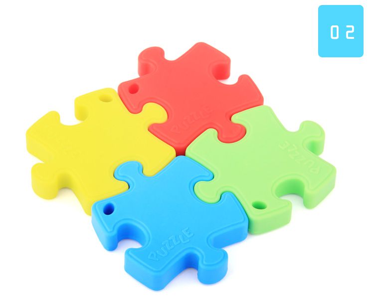 silicone jigsaw with irregular shapes