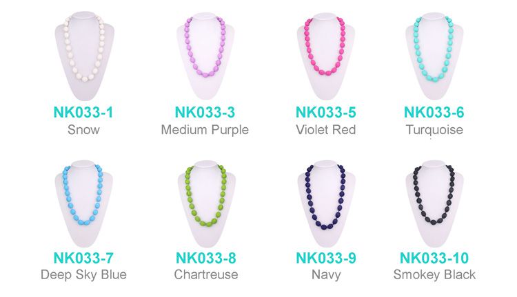 Silicone baby jewelry for mom