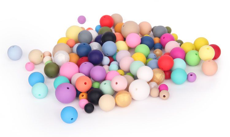 Custom silicone beads Food Grade ,BPA Free