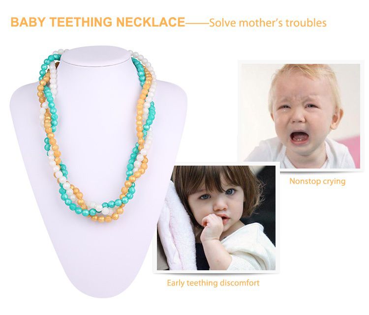 Silicone Nursing Teething Necklace for mom