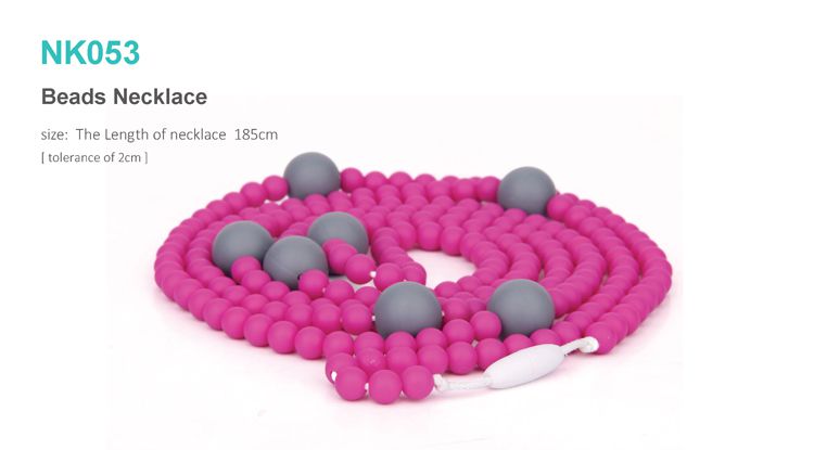 Food grade silicone teething jewellery wholesale