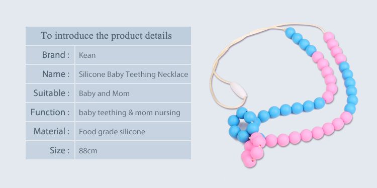 silicone teething necklace