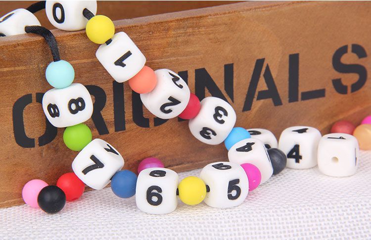  Arabic numerals silicone beads wholesale