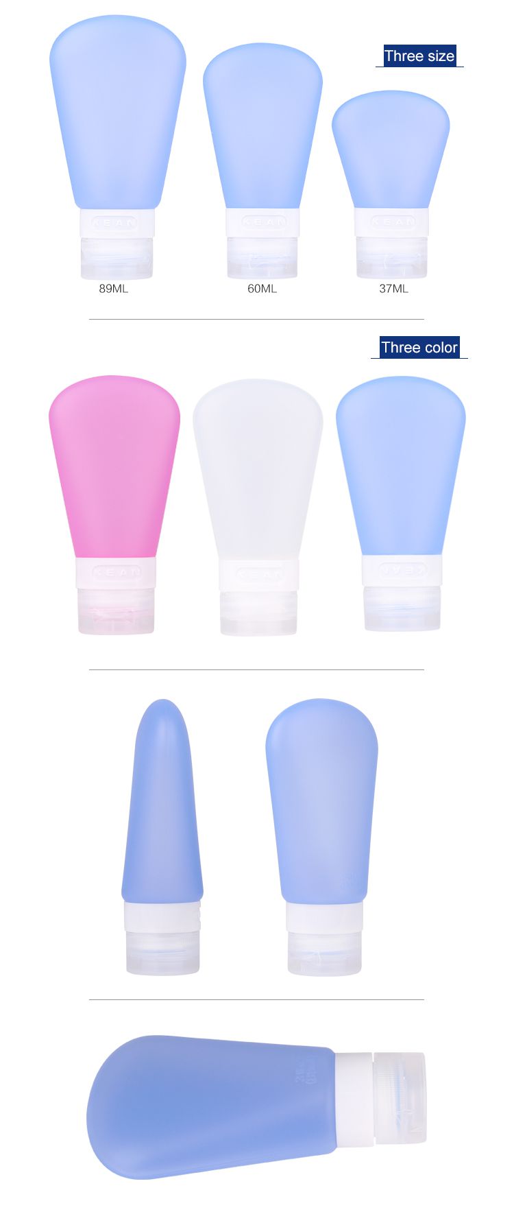 silicone travel bottles