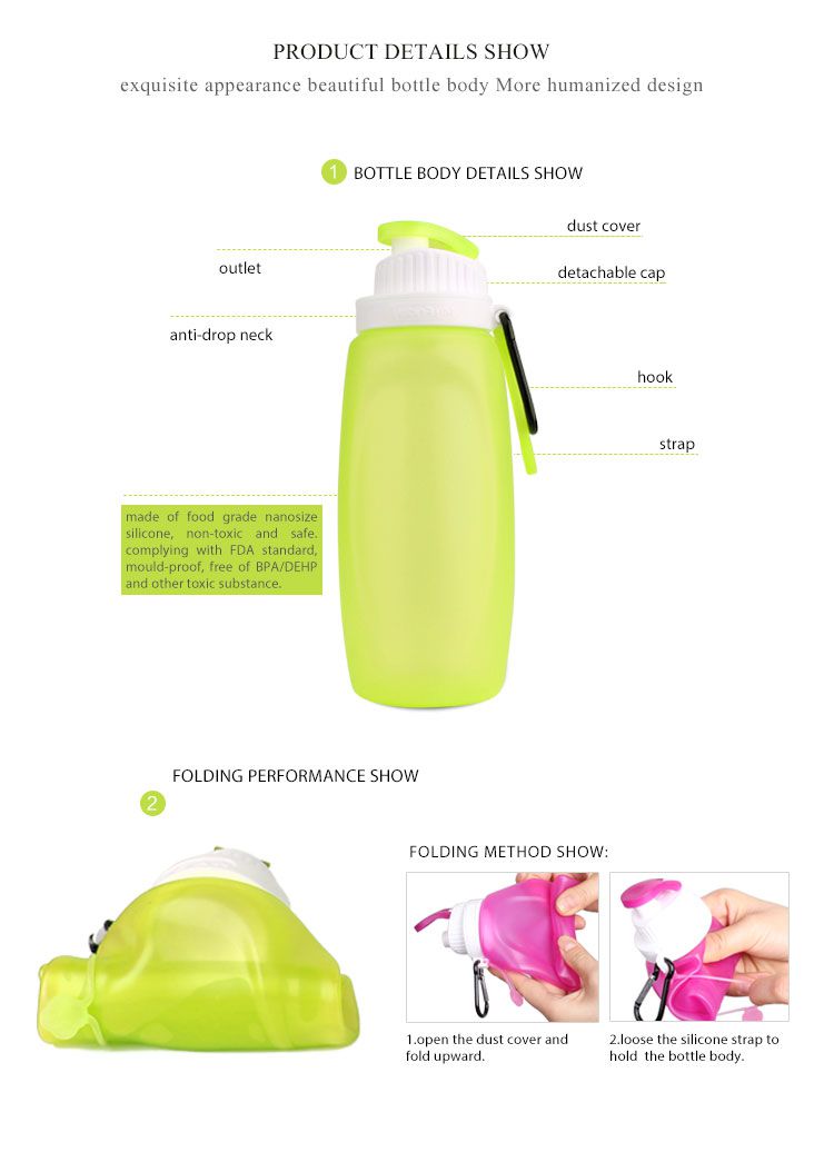 Collapsible Bottle, Collapsible Water Bottle