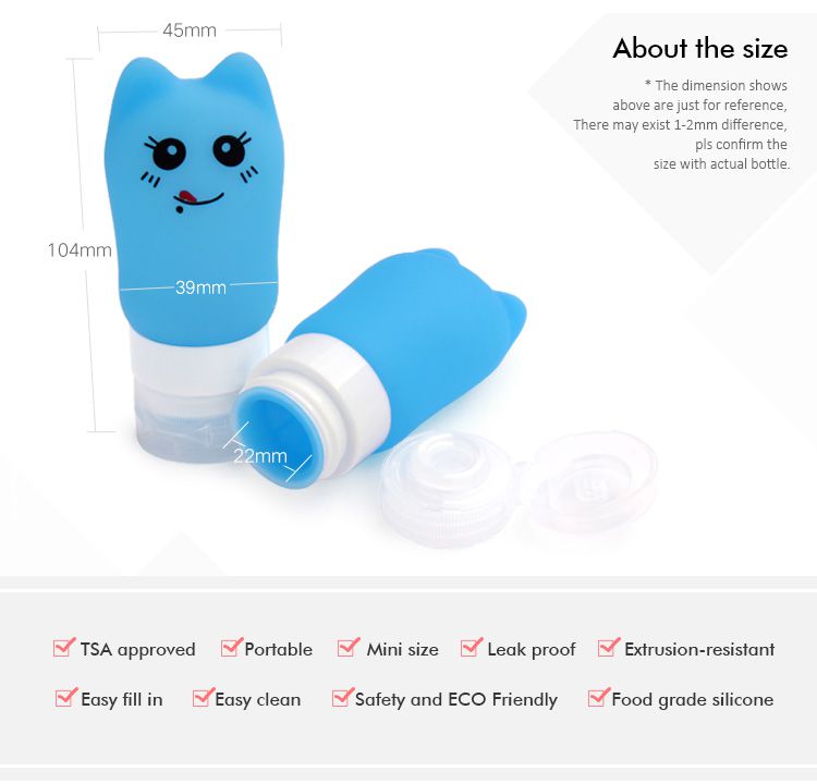 silicone travel bottles