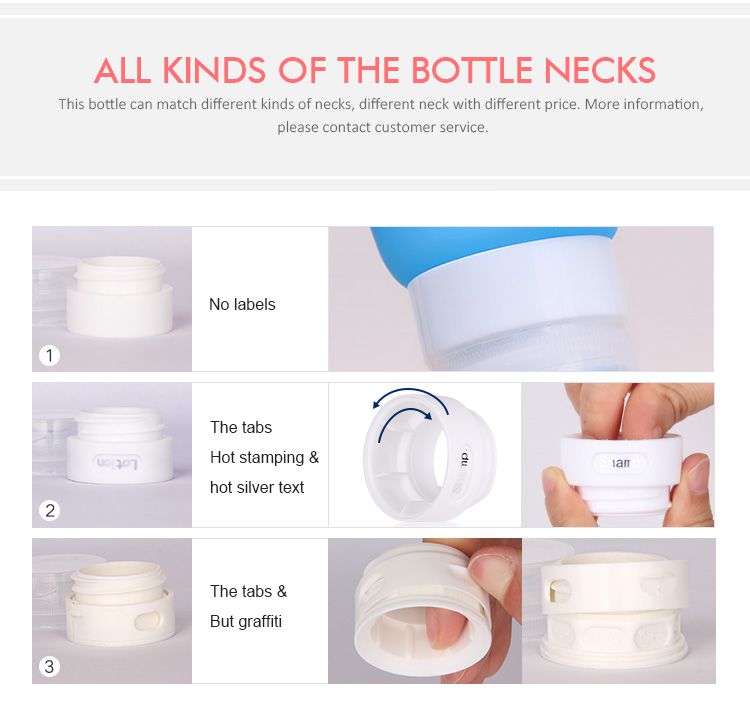 three leak proof travel squeeze bottles necks