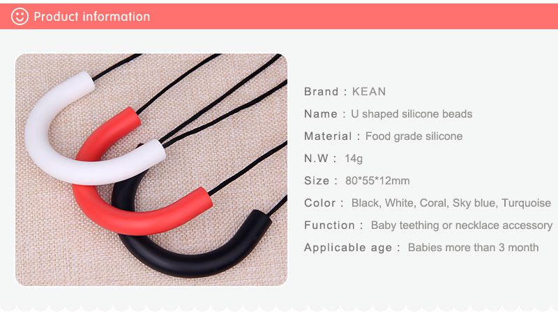 silicone necklace beads
