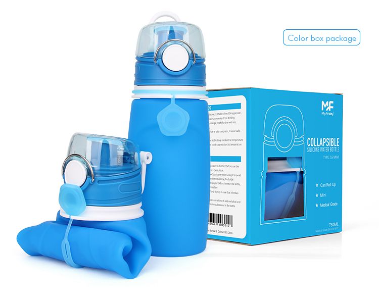Silicone travel water Bottle packaging