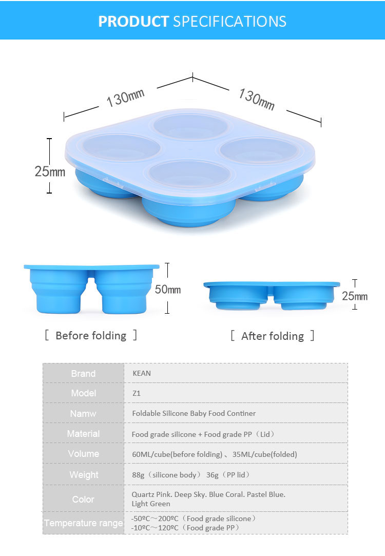 baby food freezer storage containers