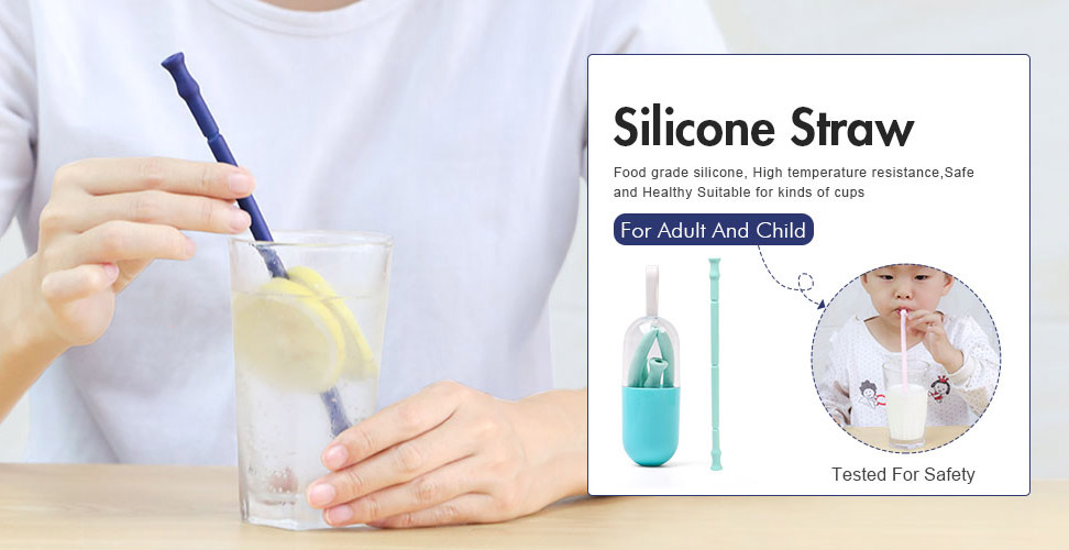 silicone straw